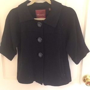 Black button down sweater